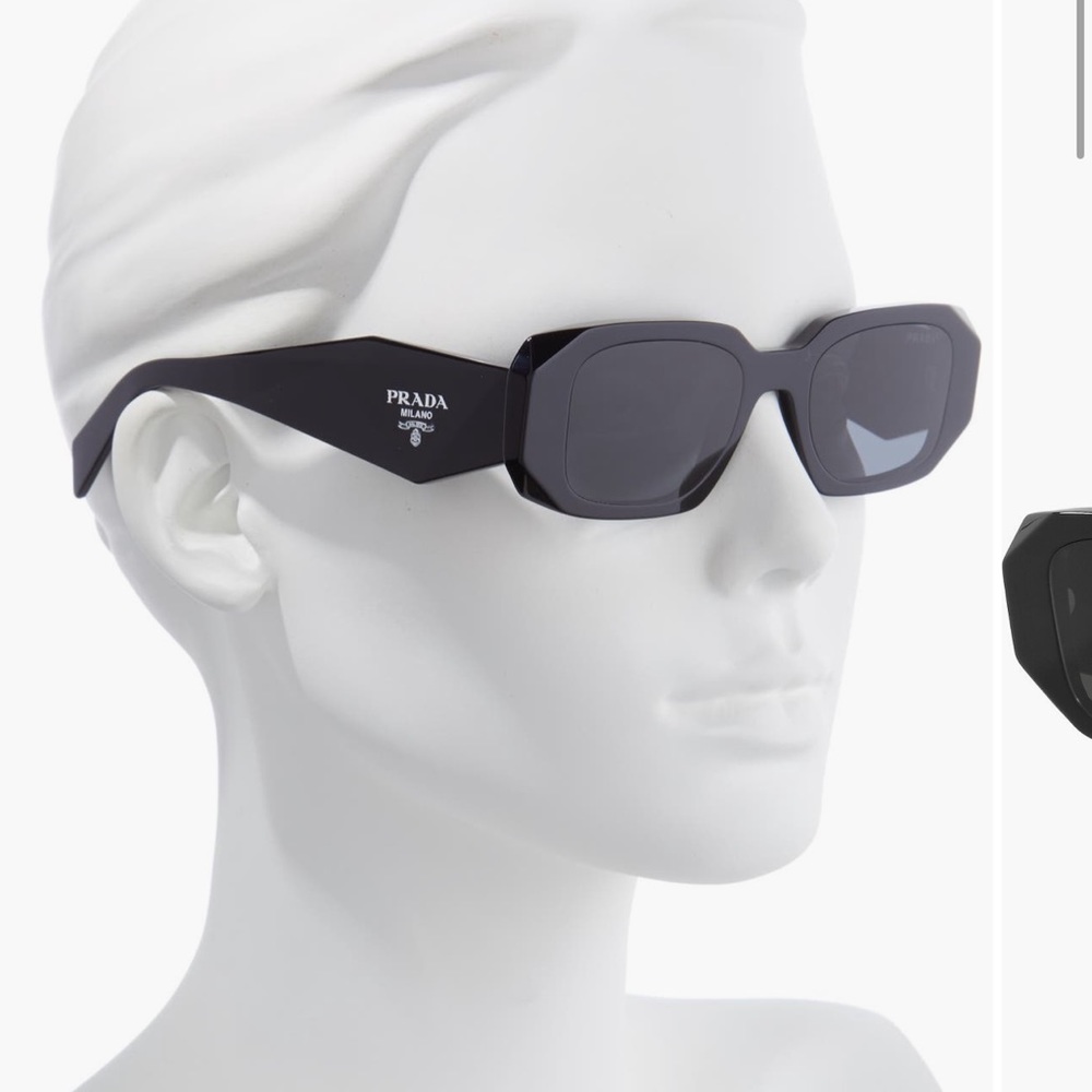 Prada Runway 49mm Rectangle Sunglasses
